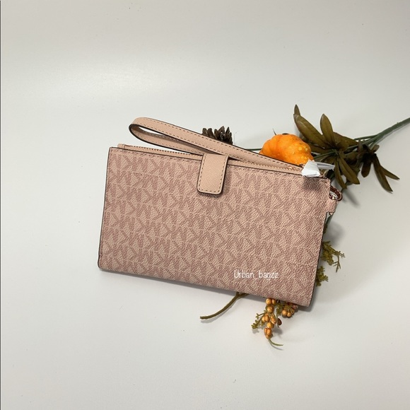 Michael Kors JST Large Double Zip Wristlet - Picture 3 of 8